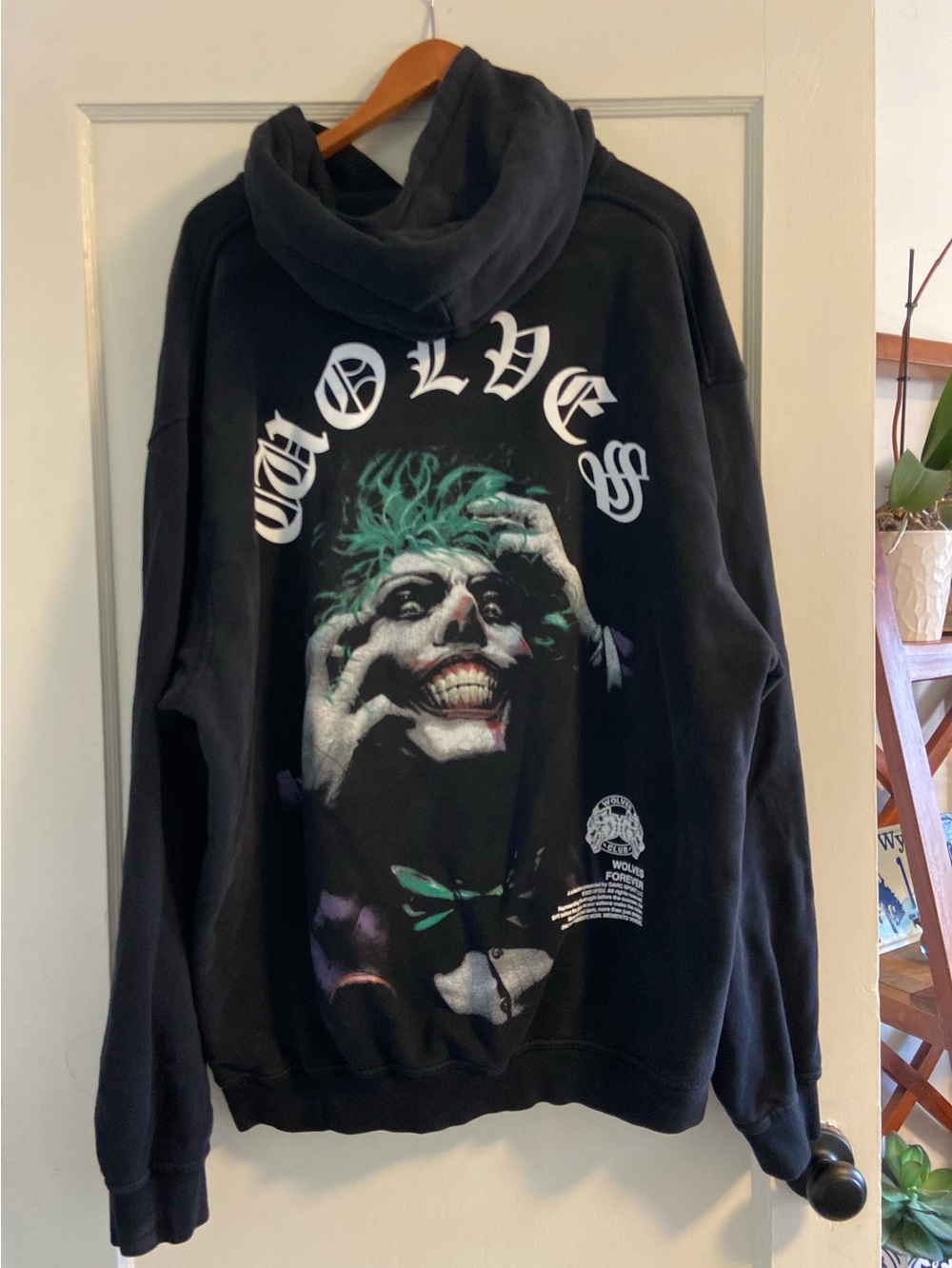 DARC SPORT X BATMAN X JOKER “LAST LAUGH” HOODIE - 3XL BLACK GOTH HALLOWEEN
